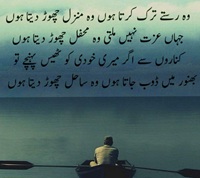 چھوڑ دیتا ہوں وہ راستے، محفل اور ساحل